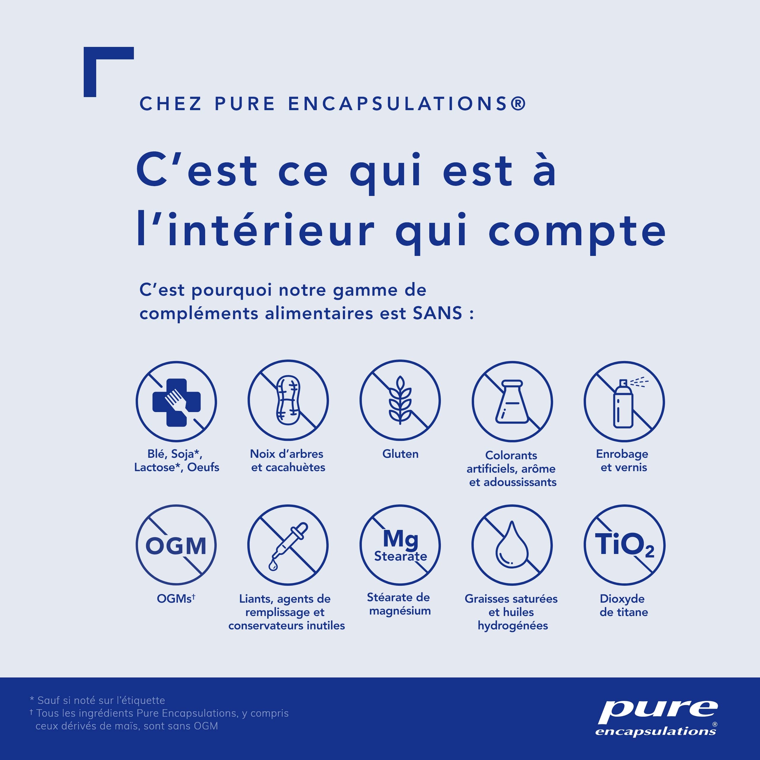 Pure Encapsulations - Pycnogenol - Extrait Naturel de Pin Maritime Titré - Contribue à Maintenir l'Élasticité de la Peau & Une Bonne Circulation - 60 Gélules Véganes