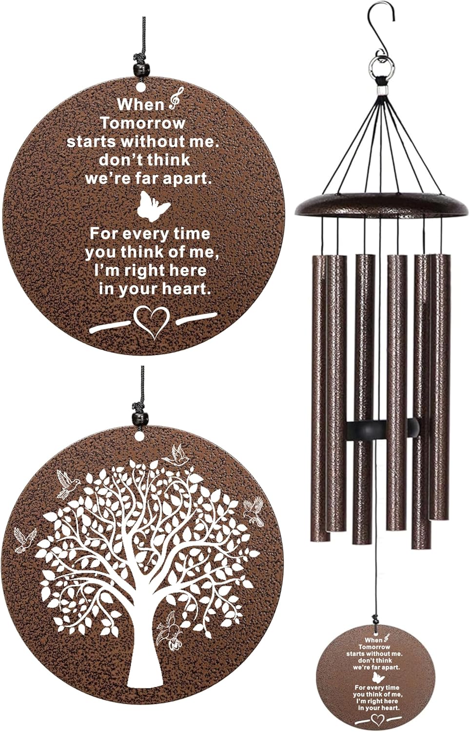 The Wind Chime CO Memorial Wind Chimes, 40" Inch Sympathy