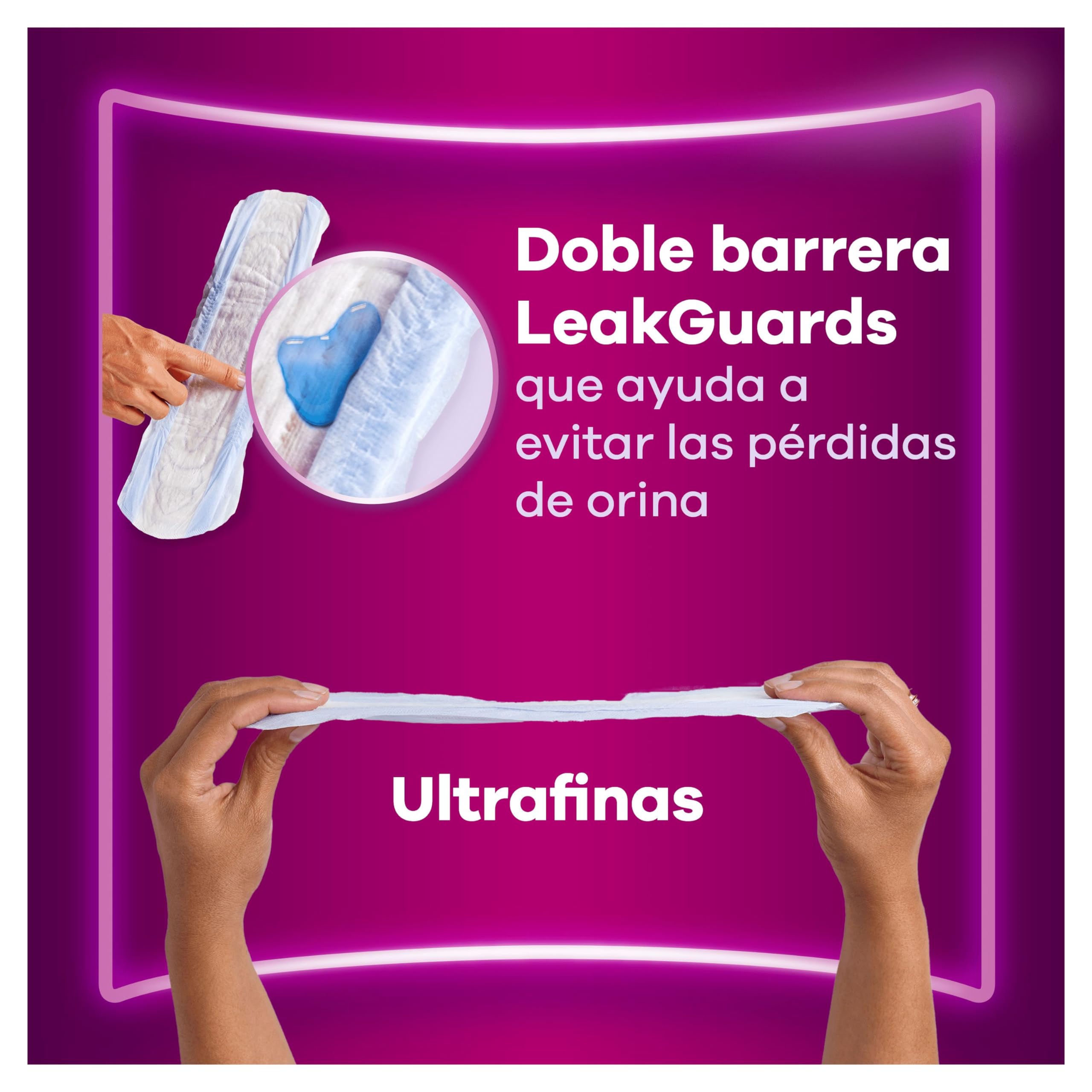Ausonia Discreet Compresas Maxi, Pack de 40, Para Pérdidas De Orina Para Mujer, Extra Segura Y Discreta