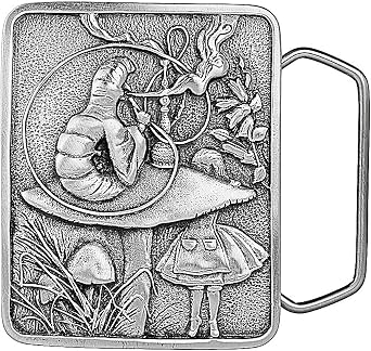 Indiana Metal Craft Mens Alice And Caterpillar Belt Buckle Belts