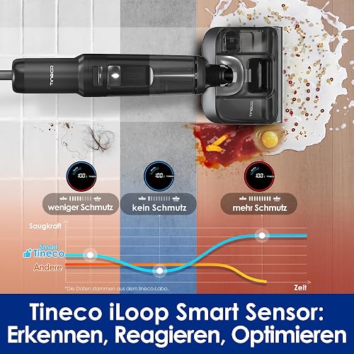 Tineco Floor ONE S7 Stretch Ultra Cordless Wet Dry Vacuum Cleaner, 180°Lay-Flat Anti-Tangle Design, 50 Minutes Runtime, 85℃ Flashdry Self-Cleaning, Dual-Sided Edge Cleaning Floor Cleaner - 8