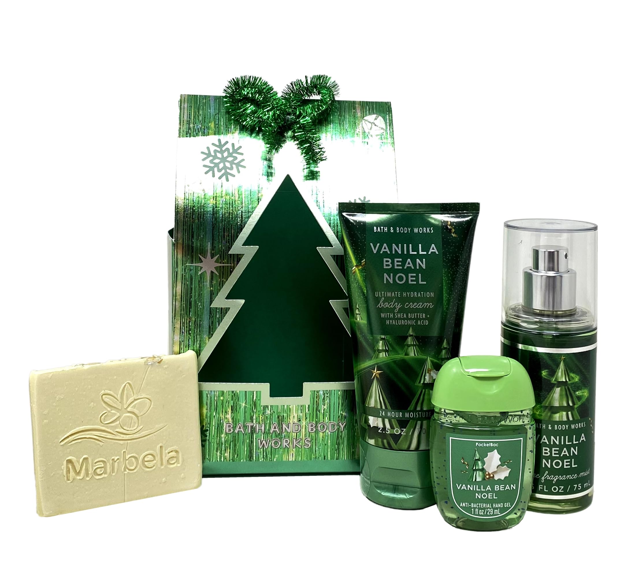 Amazon.com : Bath & Body Works Vanilla Bean Noel Mini Gift Bag Set