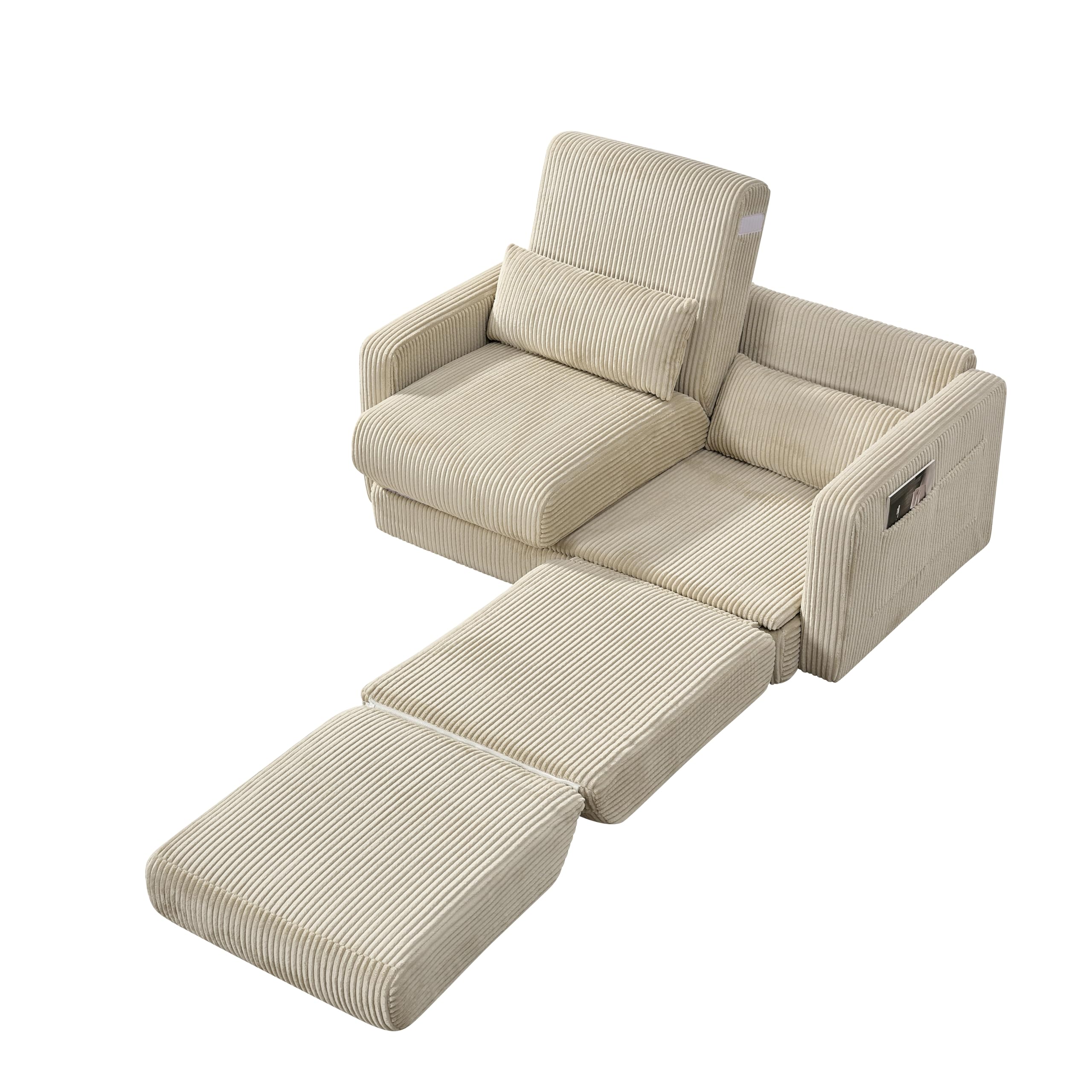 Amazon｜多機能ソファーベッド 幅117cm 収納付き 2人掛け 省スペース