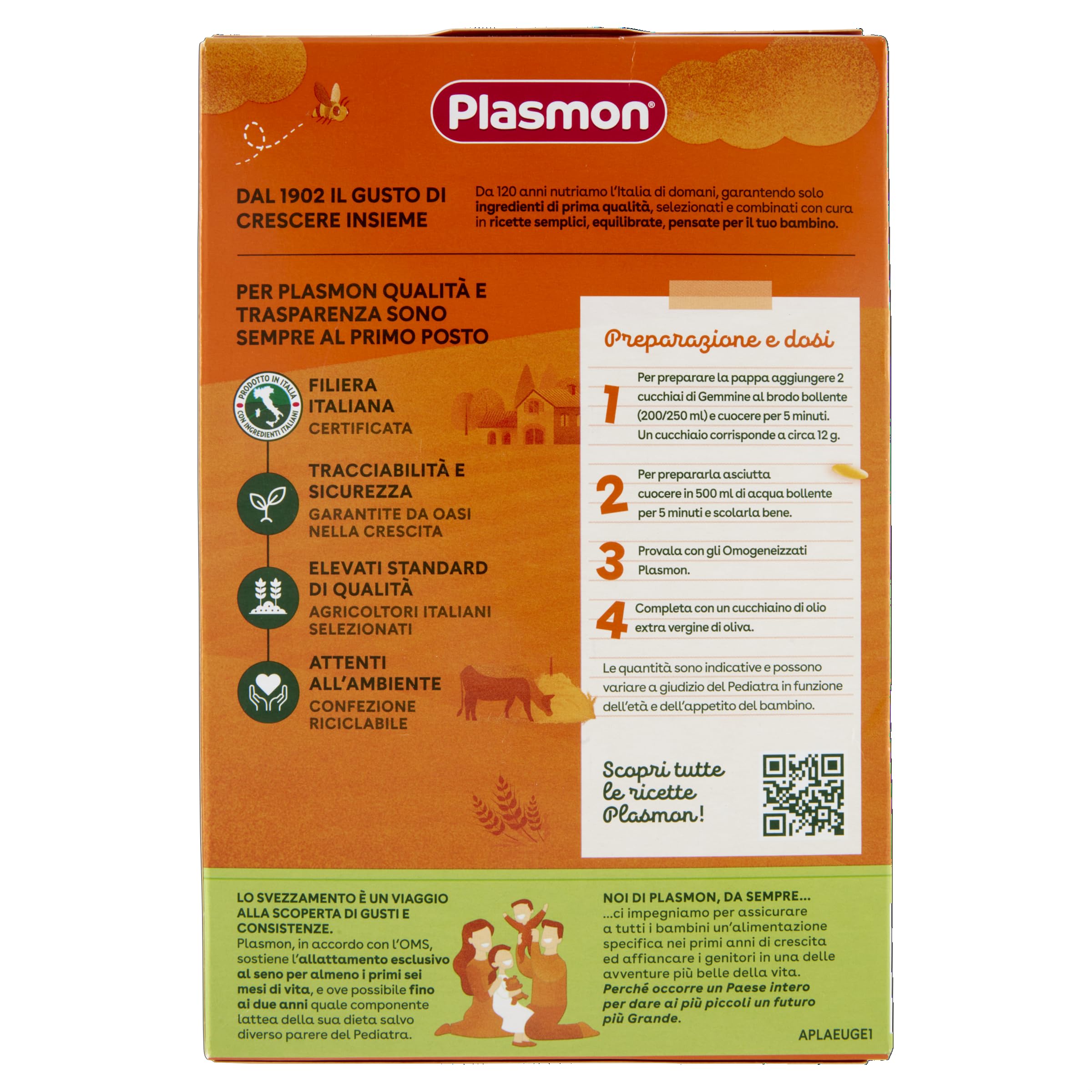 Plasmon Pastina Gemmine - 300 g (12 Pezzi)