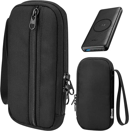 CaSZLUTION Funda de cargador portátil para Anker 313 Power Bank (PowerCore Slim 10K), 523 (PowerCore Slim 10K PD), 325(PowerCore Essential 20K), 525
