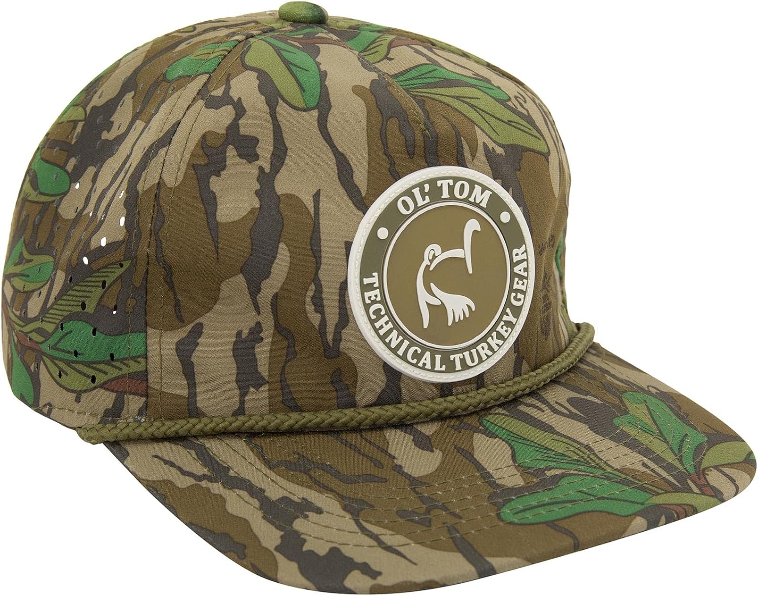 Drake Waterfowl Men's Ol' Tom Perforated Cap | Structured High-Crown Ventinated Adjustable Snapback Hat, One Size Fits Most