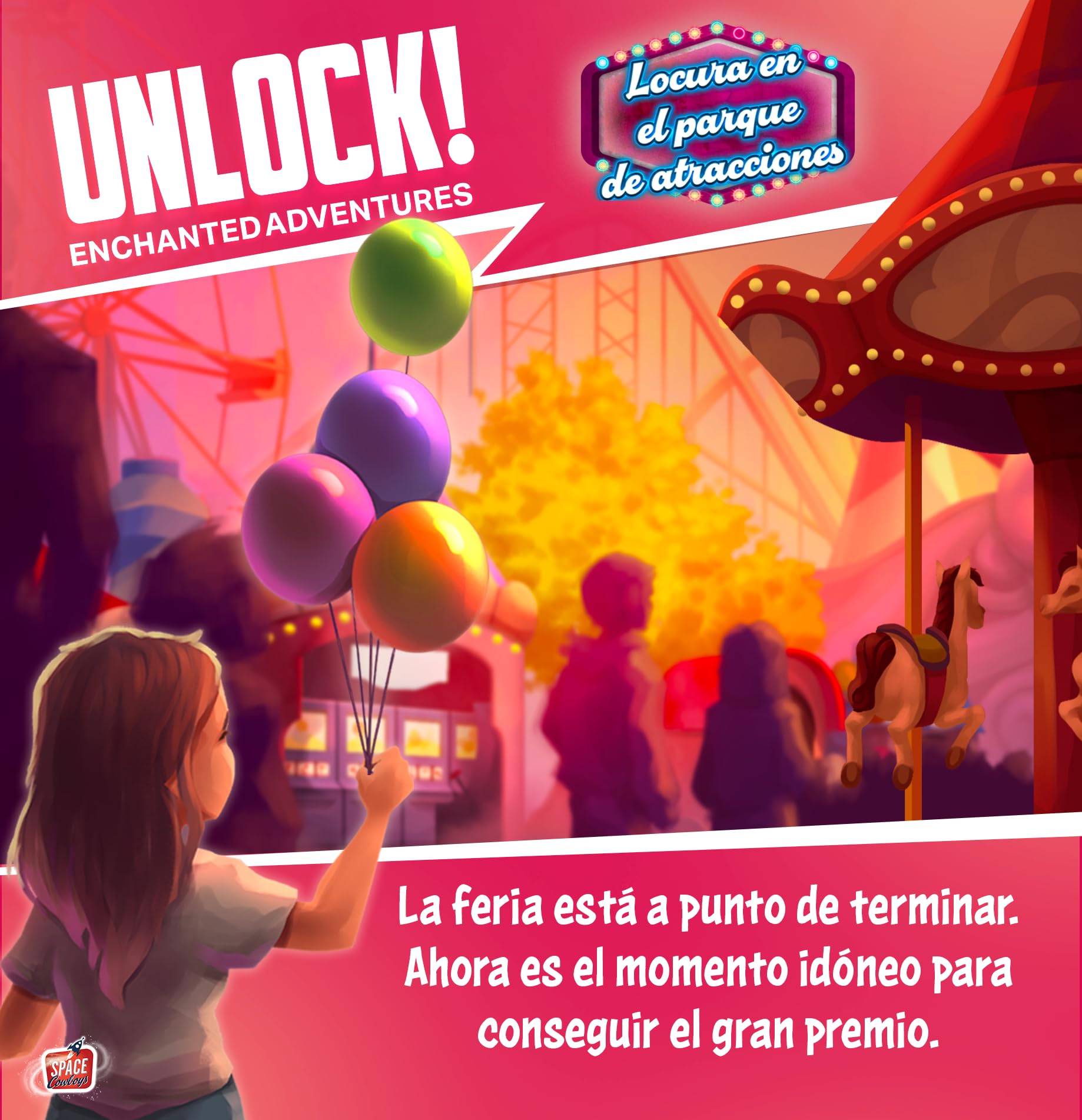 Asmodee Unlock! Enchanted Adventures Gra planszowa od 10 lat, dla 1 do 6 graczy, 60 minut na grę, hiszpańska