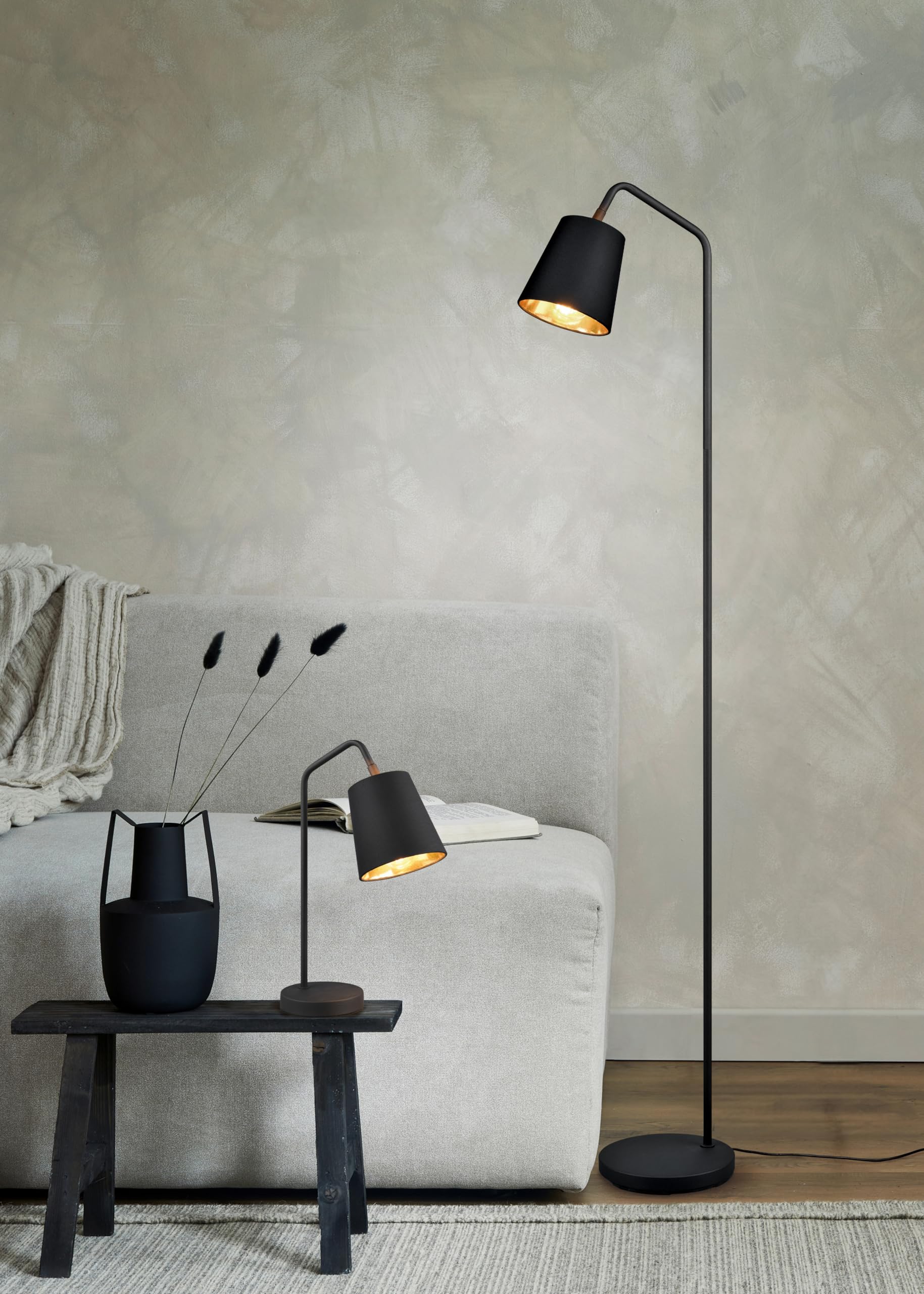 Trio czarna lampka do czytania Buddy - R41721032