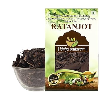 BrijBooti Birju Mahavir Ratanjot - Alkanna Tinctoria -Alkanet Root 100 Gr