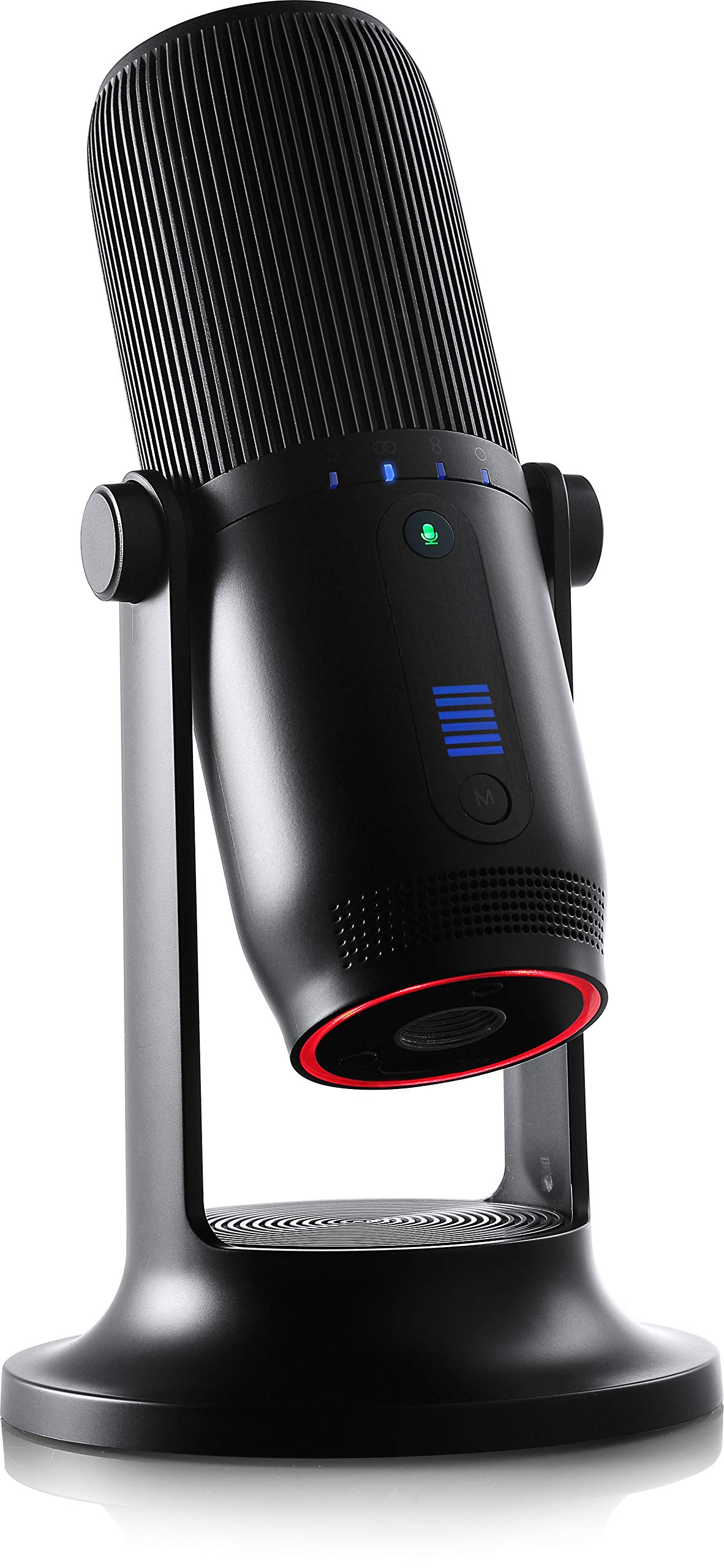 THRONMAX MDrill One - Microfono a condensatore USB per podcast/​streaming/​chiamate/​gioco/​YouTube - Nero Jet