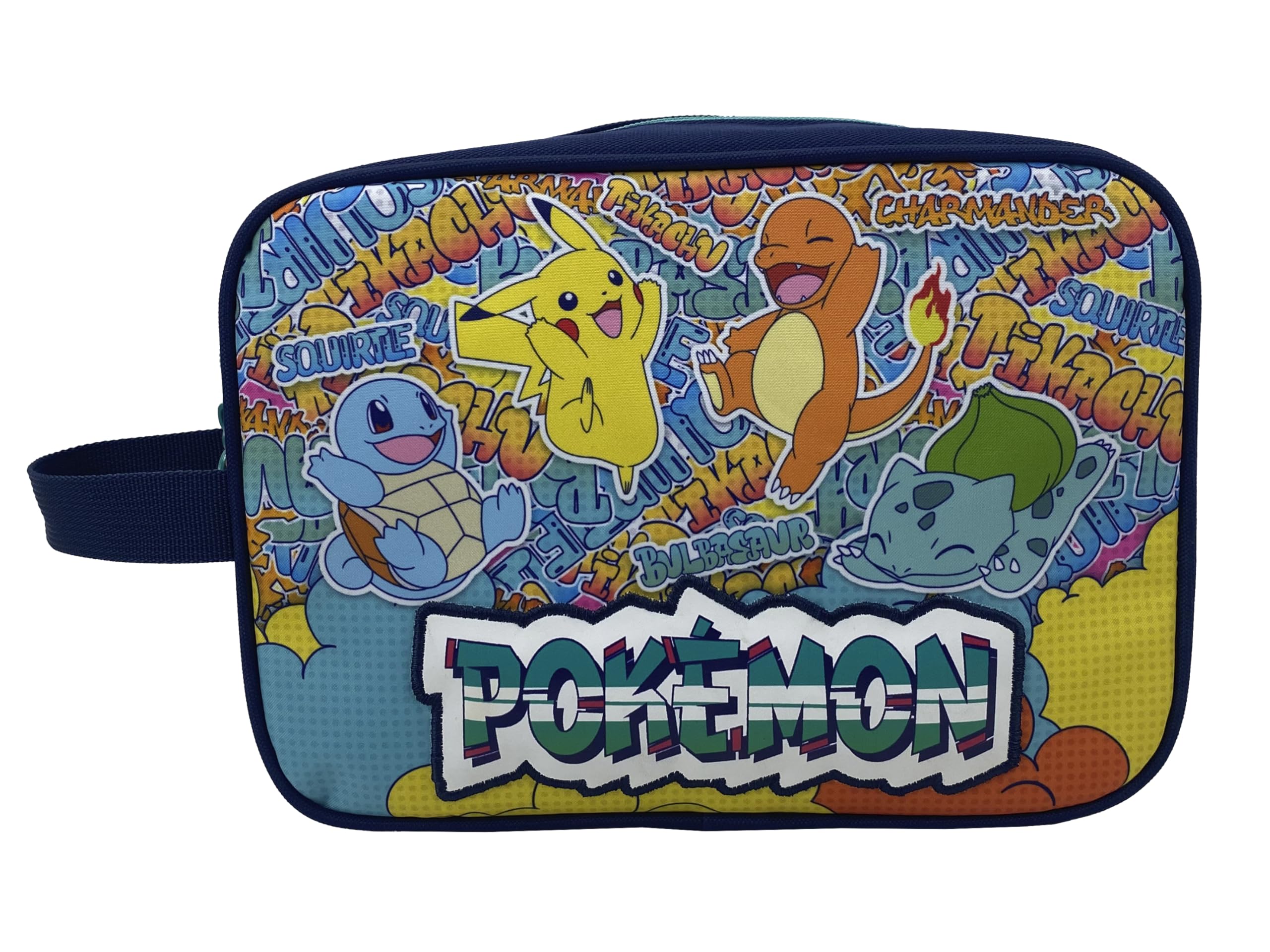 CYPBRANDS CyP Brands- Pokémon- Neceser, Bolsa de Viaje, Bolsa de Aseo, Unisex, Color Negro, Zapatillero, Urban Colors, Producto Oficial
