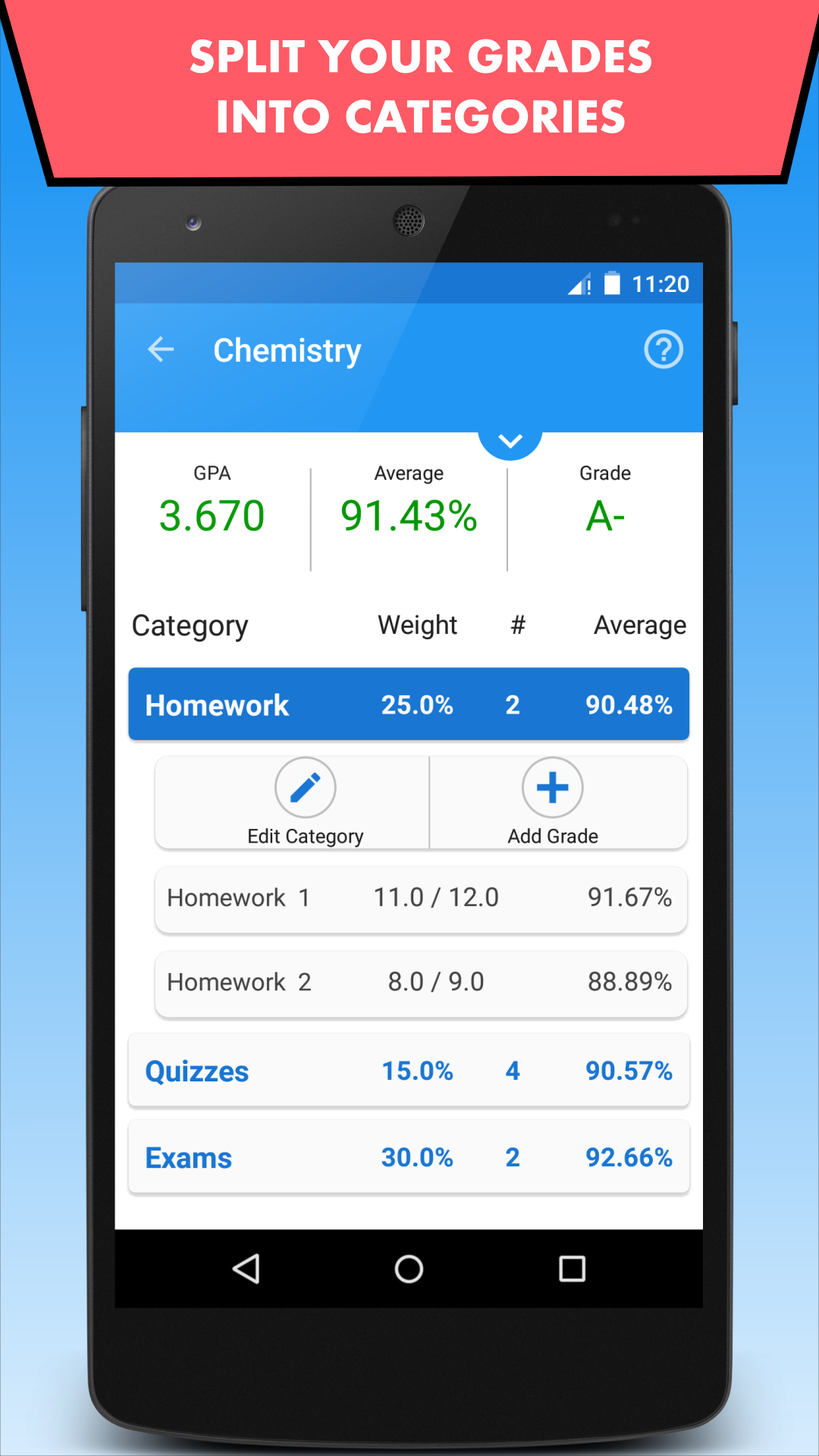 Grade Tracker Pro - App on Amazon Appstore