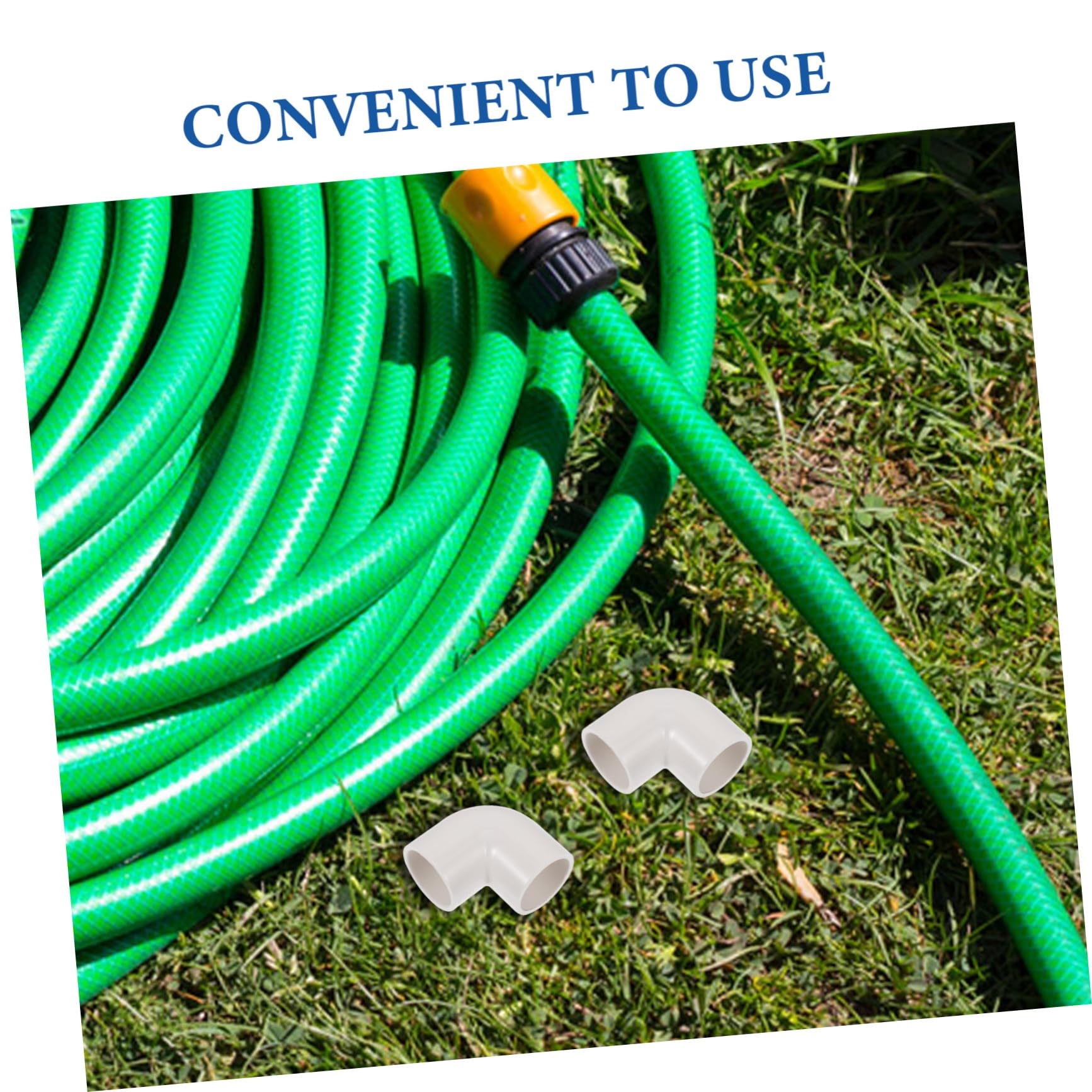 HEMOTON 4 Set Raccordi A Gomito Connettore del Idroponico Connettore in Plastica Raccordo per Mensola da Giardino Connettori di Giunzione Connettori in Plastica Bianca 20 Pezzi*4