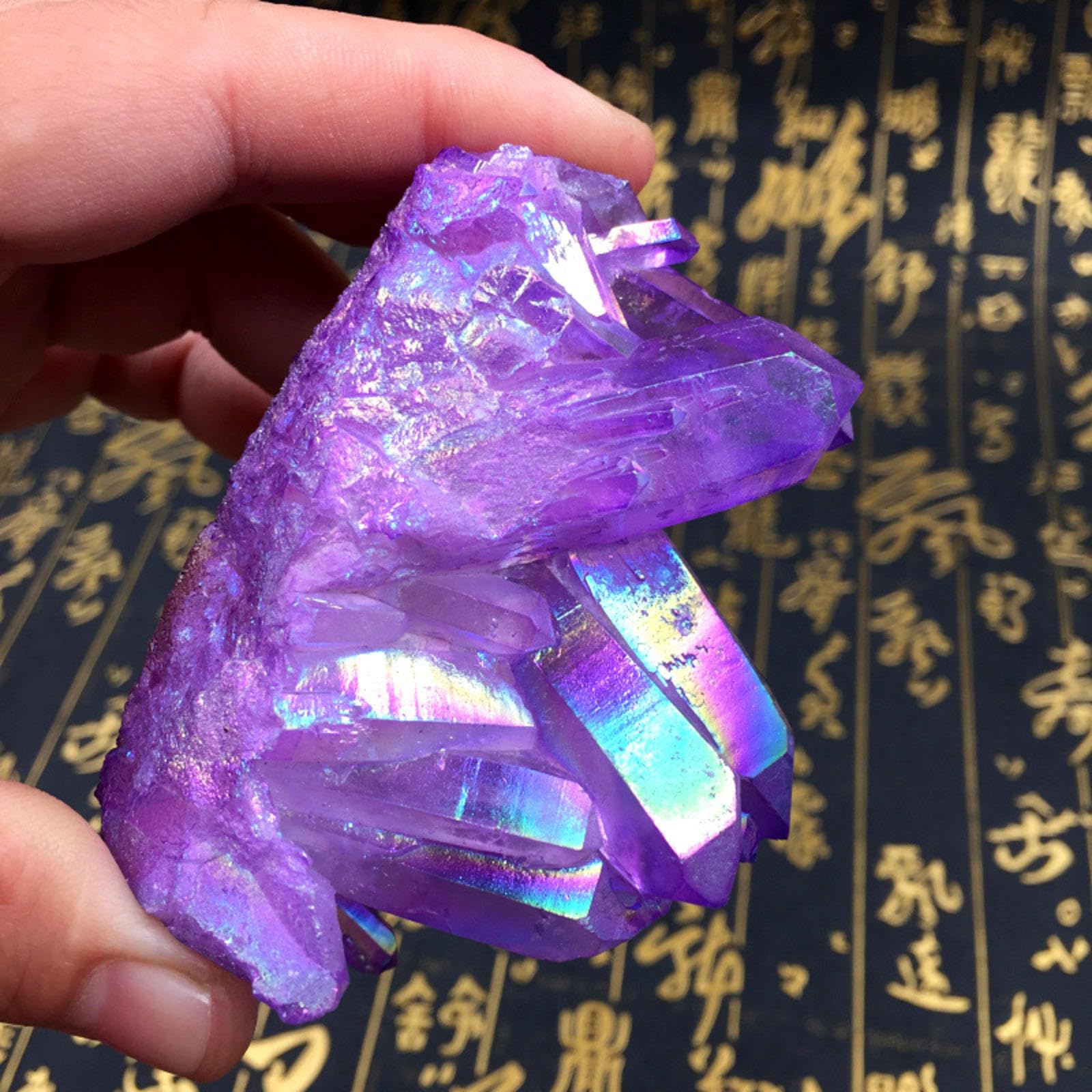 Amazon.co.jp: 宝石リアルナチュラルビッグパープルチタン