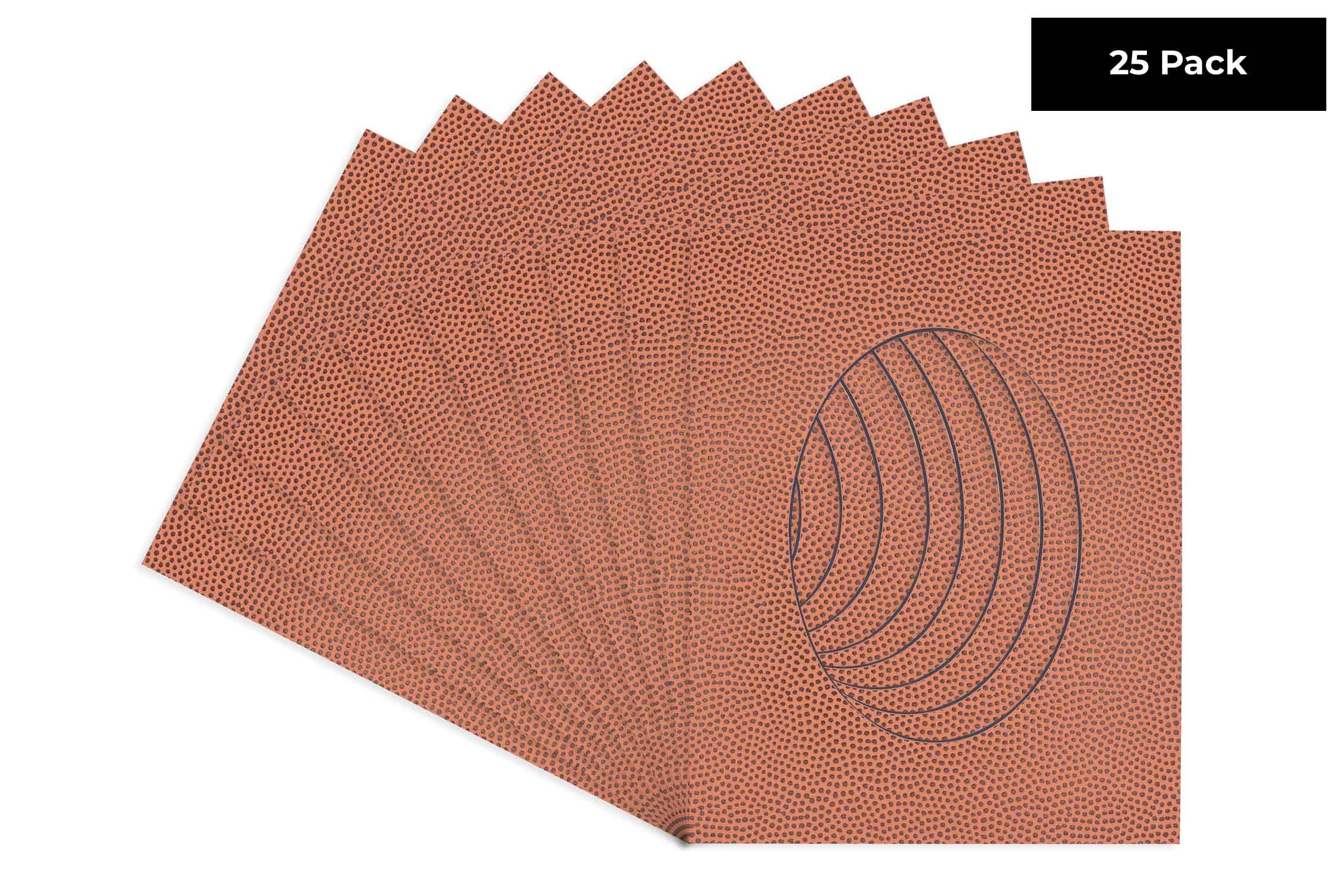 Football Texture Acid Free 11x14 Oval Picture Frame Mat with White Core Bevel Cut for 8.5x11 Pictures - Fits 11x14 Frame - Pack of 25 Matboard Show Kits With Acid Free Backings & Clear Bags