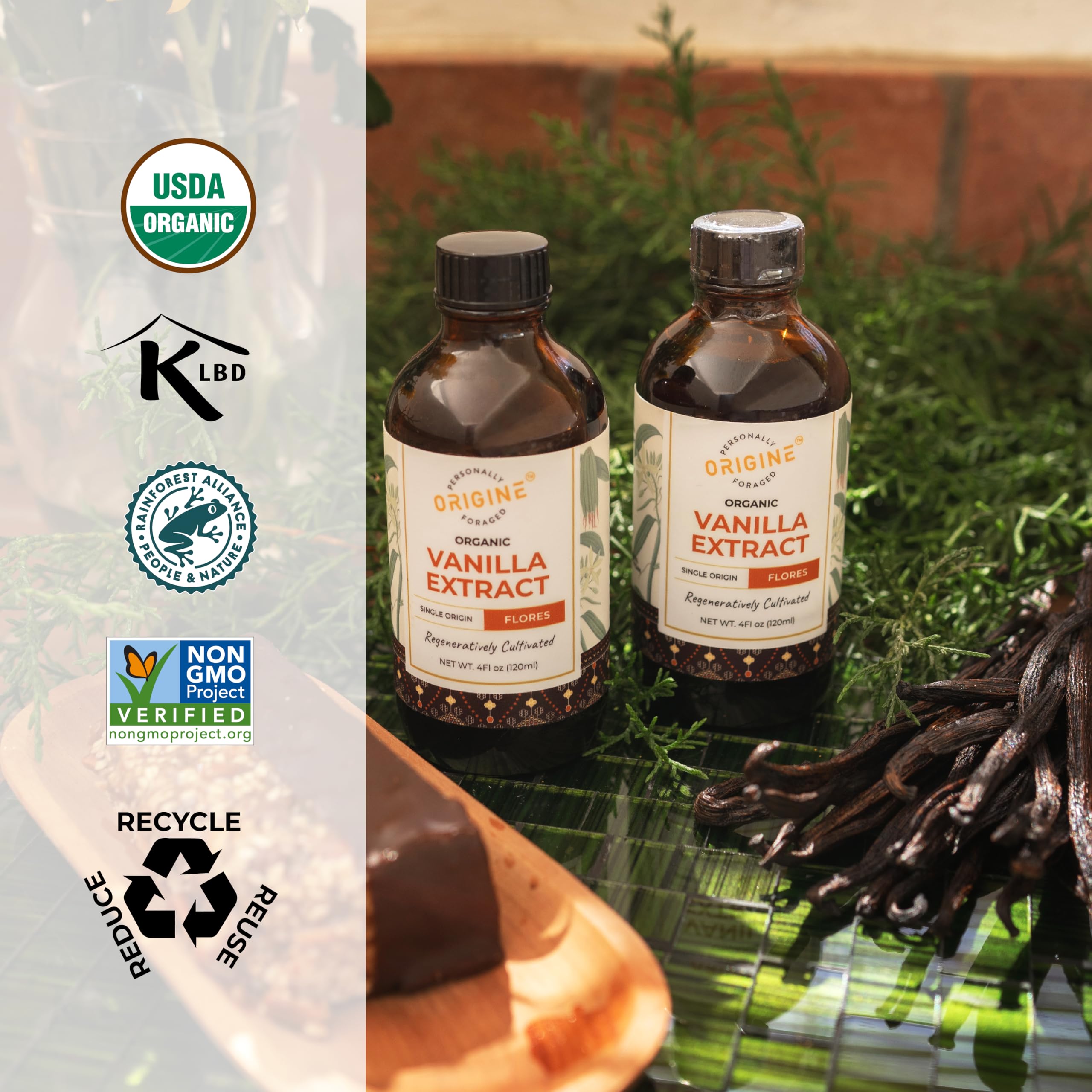 Amazon.com: ORIGINE Organic Pure Indonesian Vanilla Extract (4 fl