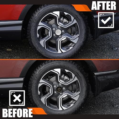 Miniatura 7 de TMS - Tapones centrales de rueda de 2.7 pulgadas para Honda Accord Civic CRV Pilot 44732 S9A A00, paquete de 4 (plateado, exterior de 2.7 pulgadas,