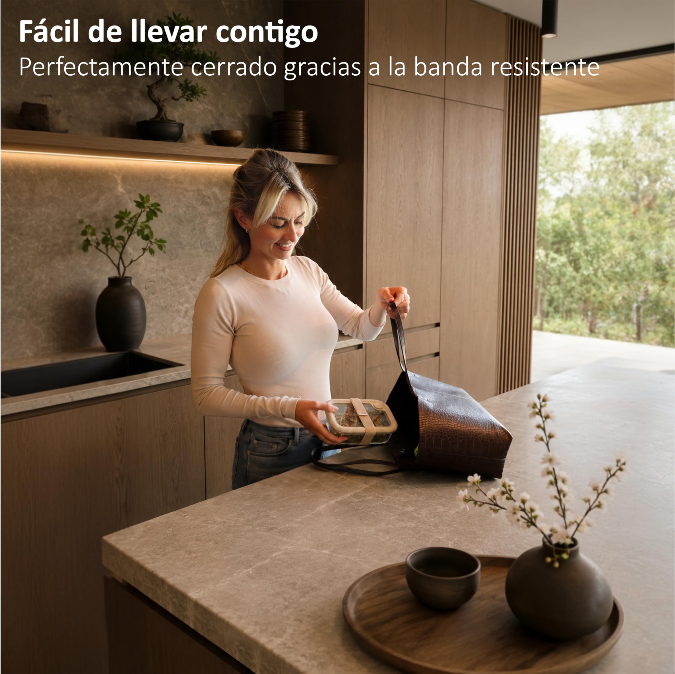 Tapers de cristal lote de 6 - Tupper cristal hermetico sin BPA - Envases vidrio con tapa - Apto microondas congelador lavavajillas