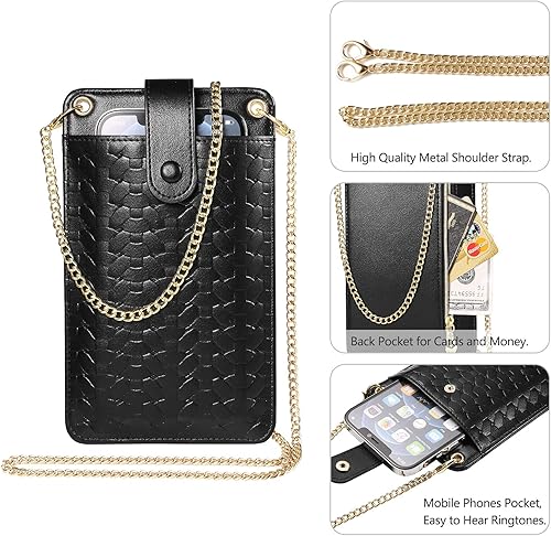 Miniatura 5 de YICHEEY Cell Phone Purse Wallet Small Crossbody Bags Mini Shoulder Bag with Card Slot for iPhone 16 Pro Max Galaxy S25+