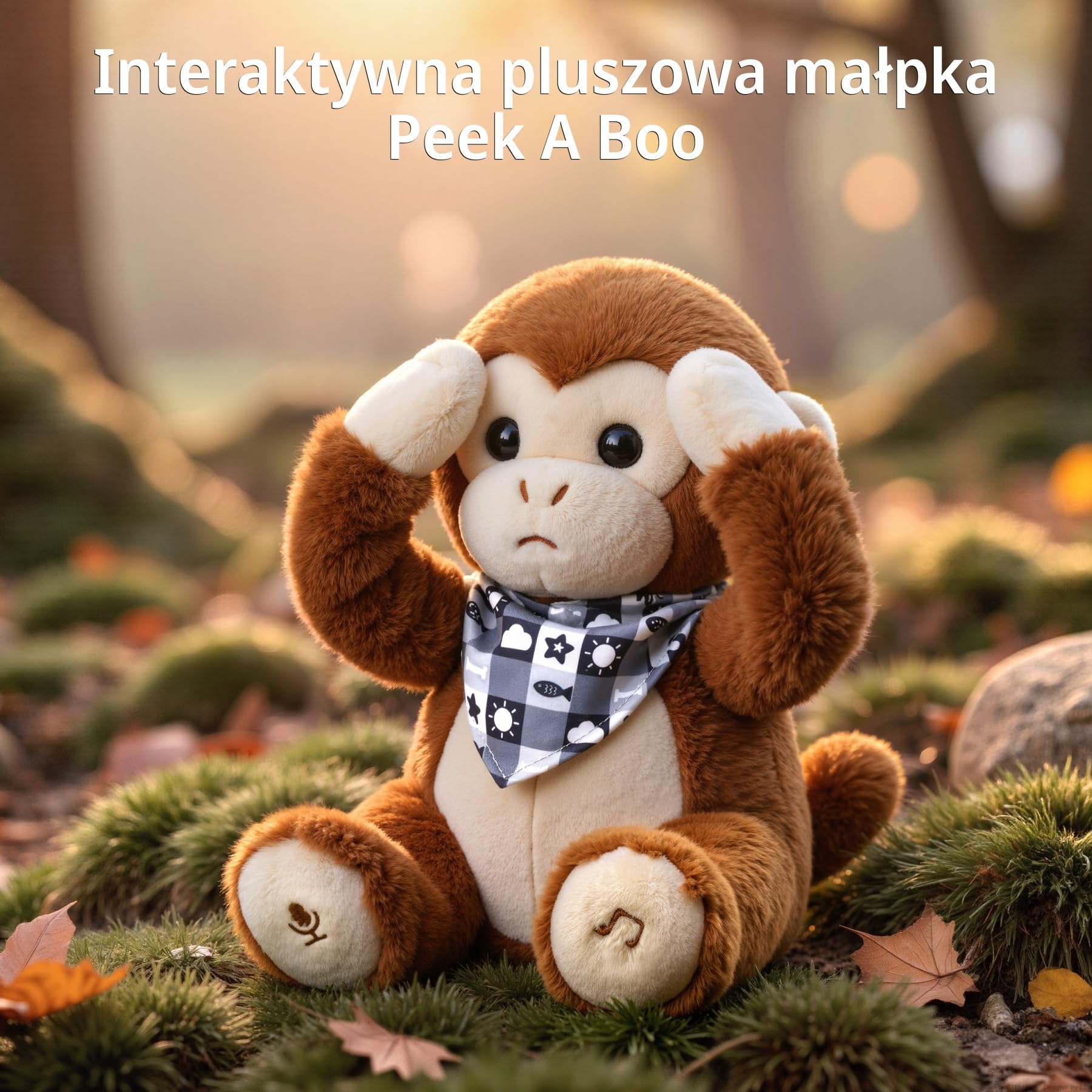 Interaktywna Pluszowa Małpka z Muzyką i Funkcją Głosu