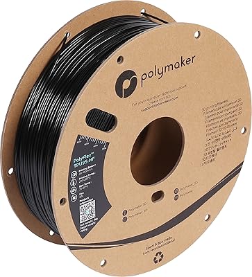 20 – Polymaker High Flow TPU Filament 1.75mm Black, Shore 95A Flexible Filament 1.75mm1kg – PolyFlex TPU95-HF 3D Printing TPU Filament 1.75mm Sof…