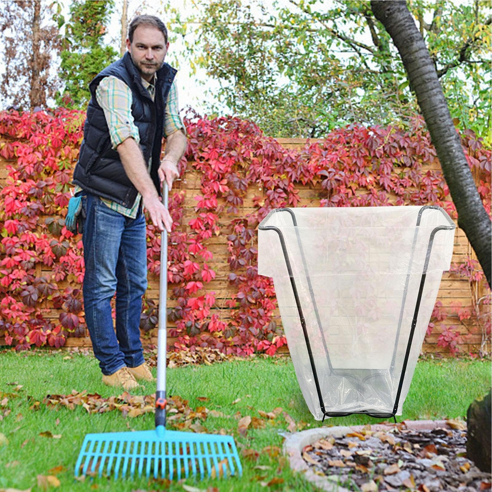 Soporte de metal para bolsas de basura, marco de bolsa de basura, marco de soporte de bolsa de basura, soporte de bolsa de basura, soporte para bolsas de basura, soporte para bolsas de basura para