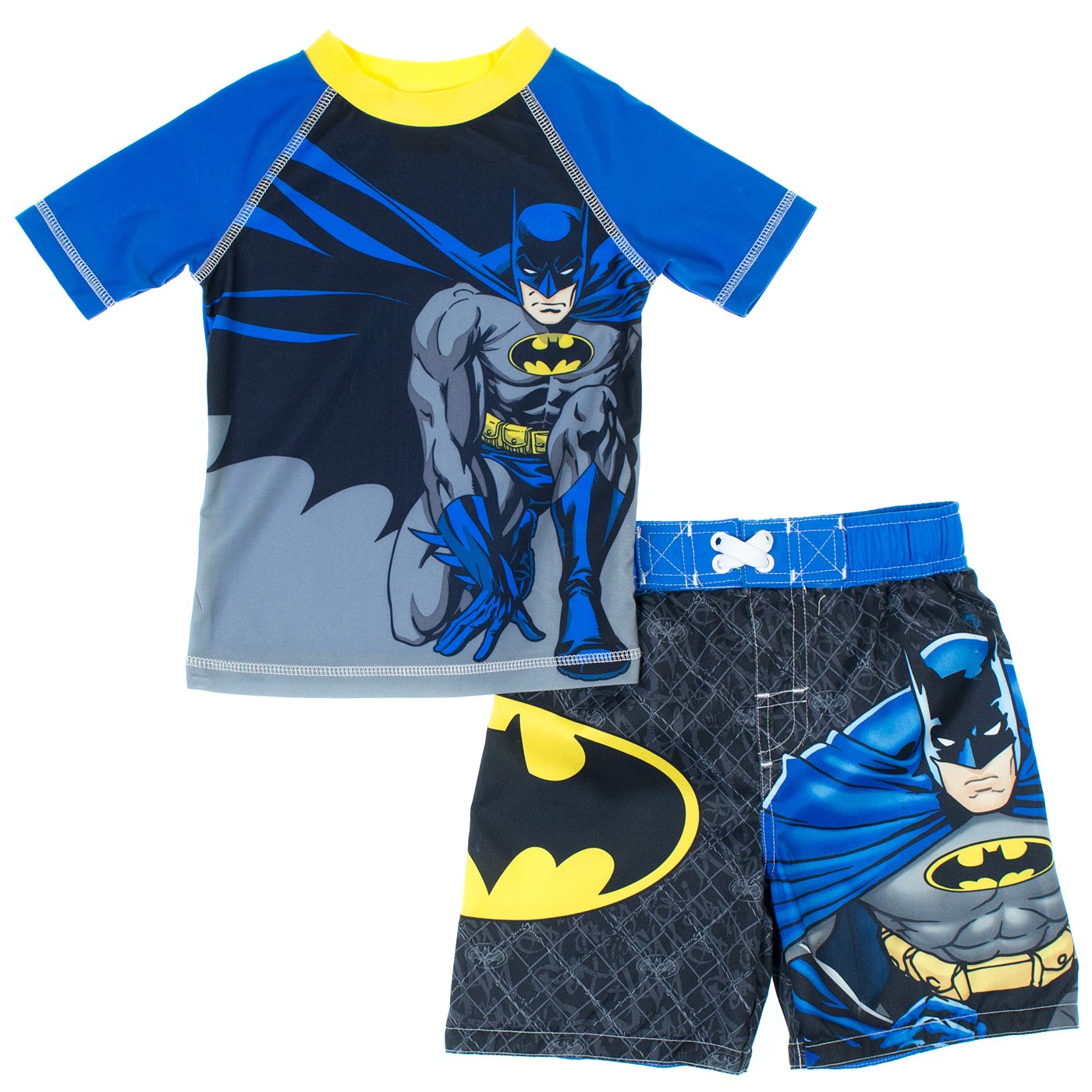 DC Comics Boys 2-7 Batman Swim Trunks & Top Set