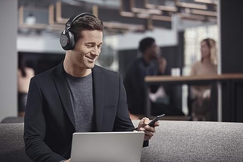 Miniatura 7 de Jabra Evolve2 85 - Auriculares inalámbricos para reuniones de video, llamadas telefónicas, música, soporte de auriculares de carga para una fácil