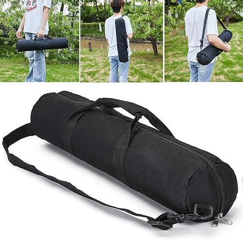 Miniatura 4 de MOOCY Bolsa de transporte para trípode, 45.3 x 7.5 x 7.5 pulgadas, funda acolchada de trípode resistente con correas para el hombro y asa (XL)