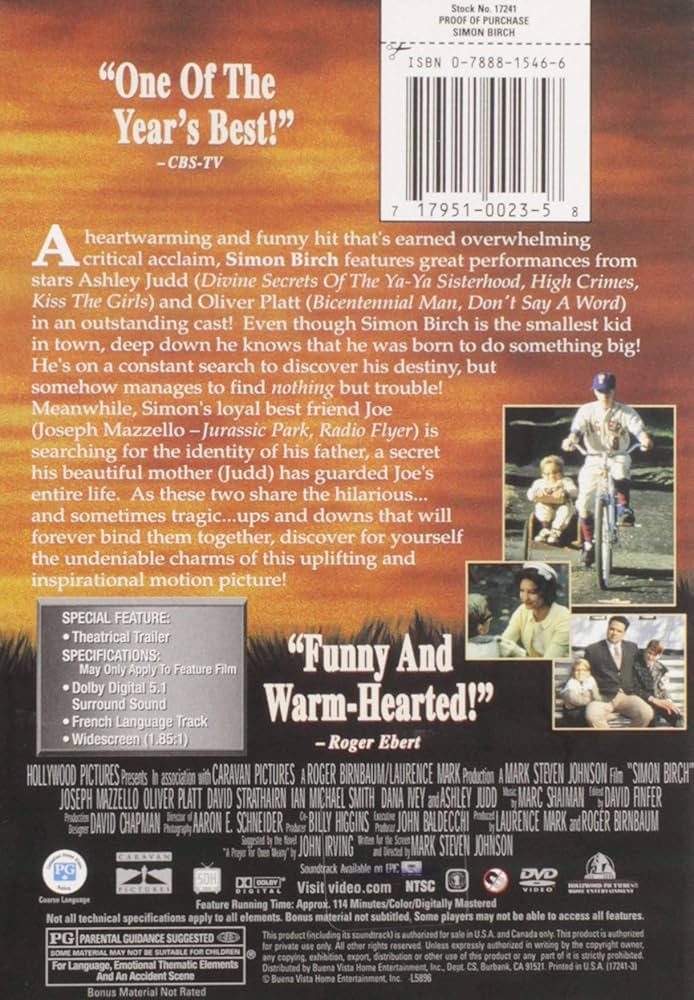 DVD新品　サイモン・バーチ 楽天市場】サイモン・バーチ SIMON BIRCH [ジョゼフ・マッゼロ