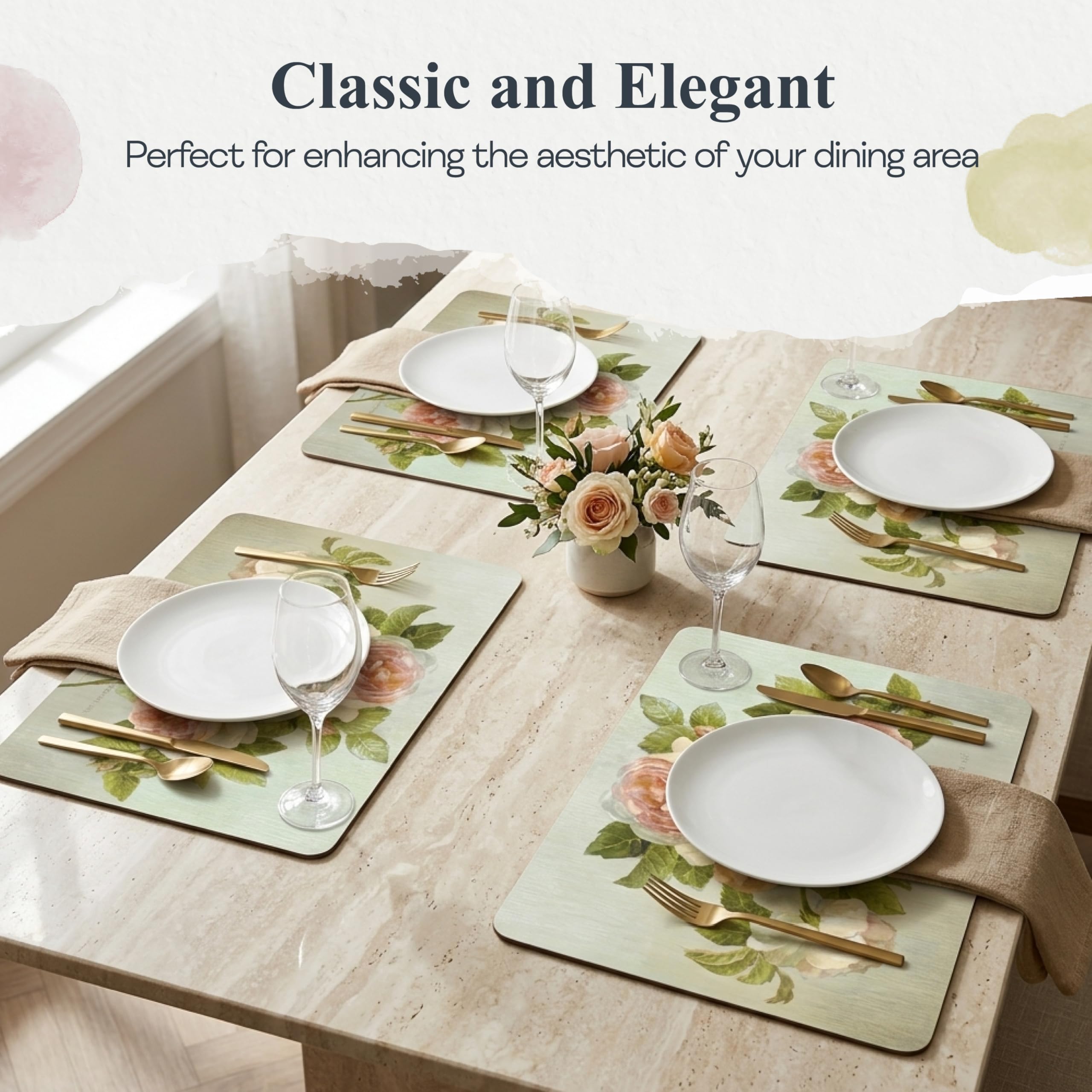 イギリス製　ピンパーネル　テーブルマット　4枚新品 Amazon｜(ピンパーネル) Pimpernel アンティークローズ プレースマット