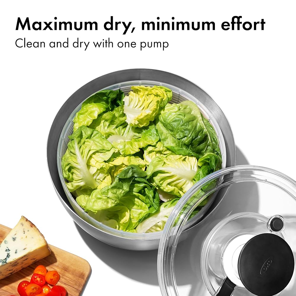 【箱あり】oxo オクソー / STAINLESS SALAD SPINNER OXO Stainless-Steel Salad Spinner | Williams Sonoma