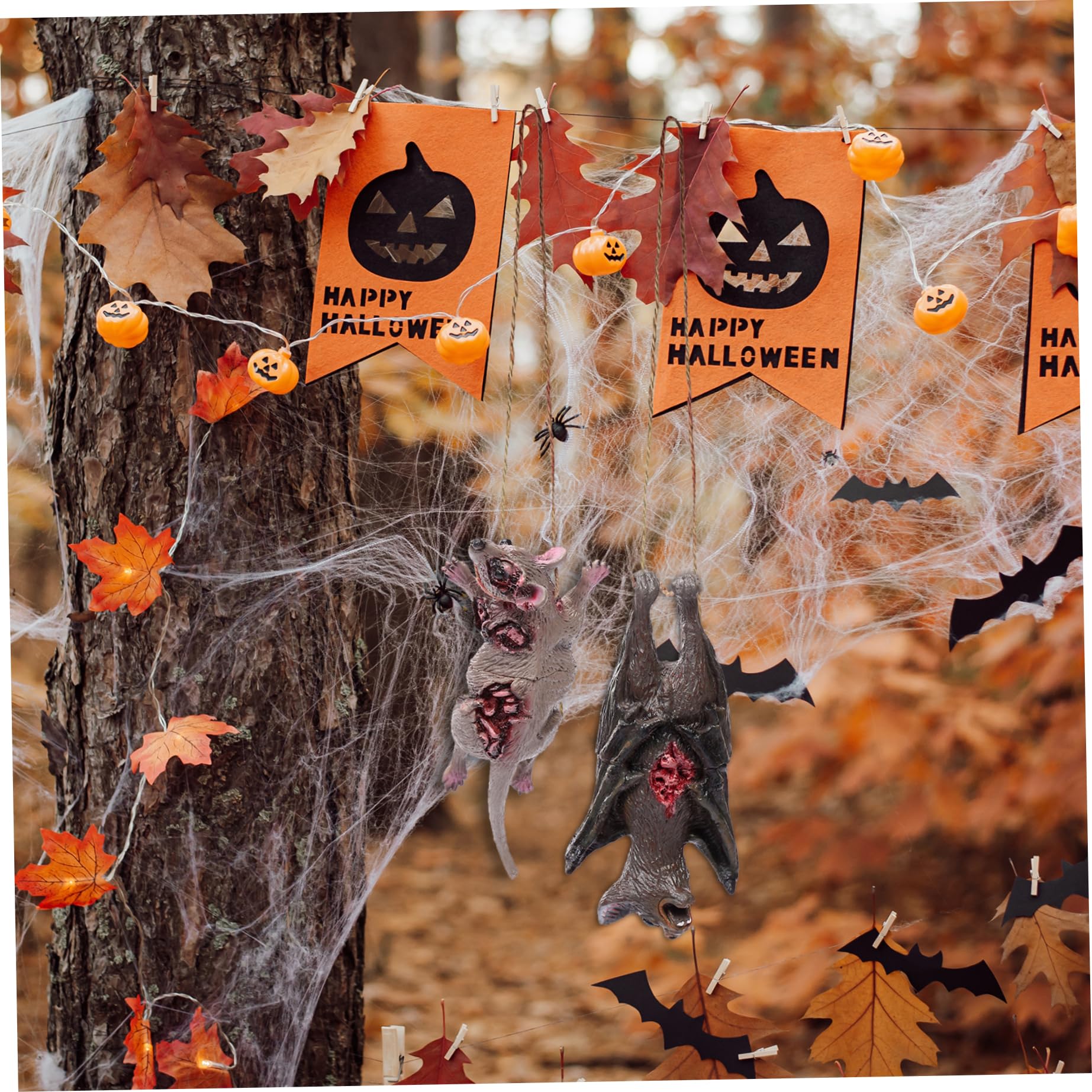 Miniature Topi Neri Per Halloween - 5 Pezzi, Accessori Per Casa Delle Bambole, Terrario, Giardino Delle Fate, Decorazioni Artigianali