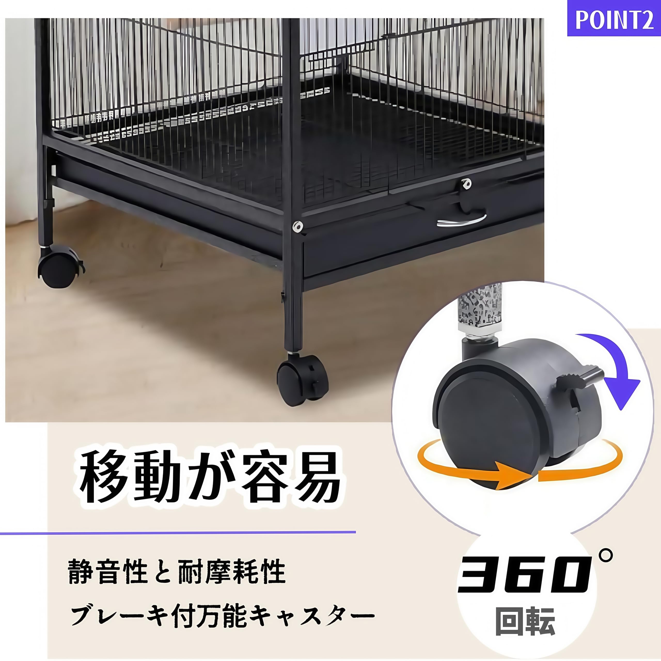 Amazon | TUIYIDUO 鳥ケージ 鳥かご 大型 バードゲージ 高強度 豪華 