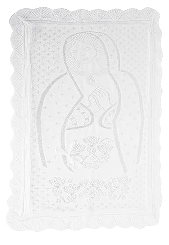 Miniatura 1 de A&C Quinceañeras and More Sabanita Blanca para Nino Dios Tejida Hand Knitted blanket for nino dios Cobijita para nino dios hand knitted blanket with