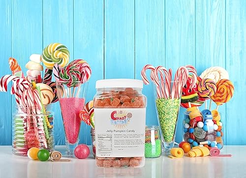 Miniatura 3 de Sarah's Candy Factory Caramelo especial de calabaza de gelatina suave en frasco, 3 libras