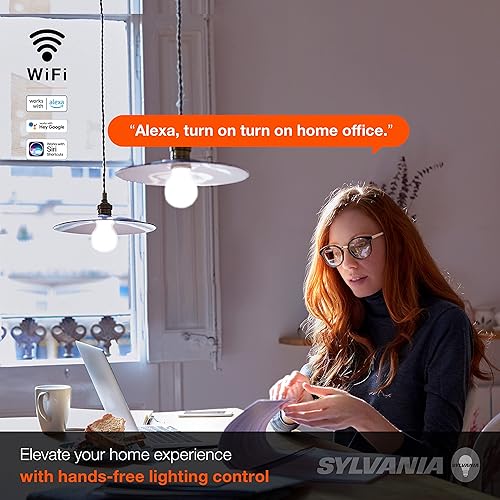 Miniatura 5 de Sylvania - Bombilla LED inteligente A19 WiFi, 9 W eficiente, blanco sintonizable, 2700K - 6500K, para AlexaGoogle AssistantSiri Shortcuts, Energy