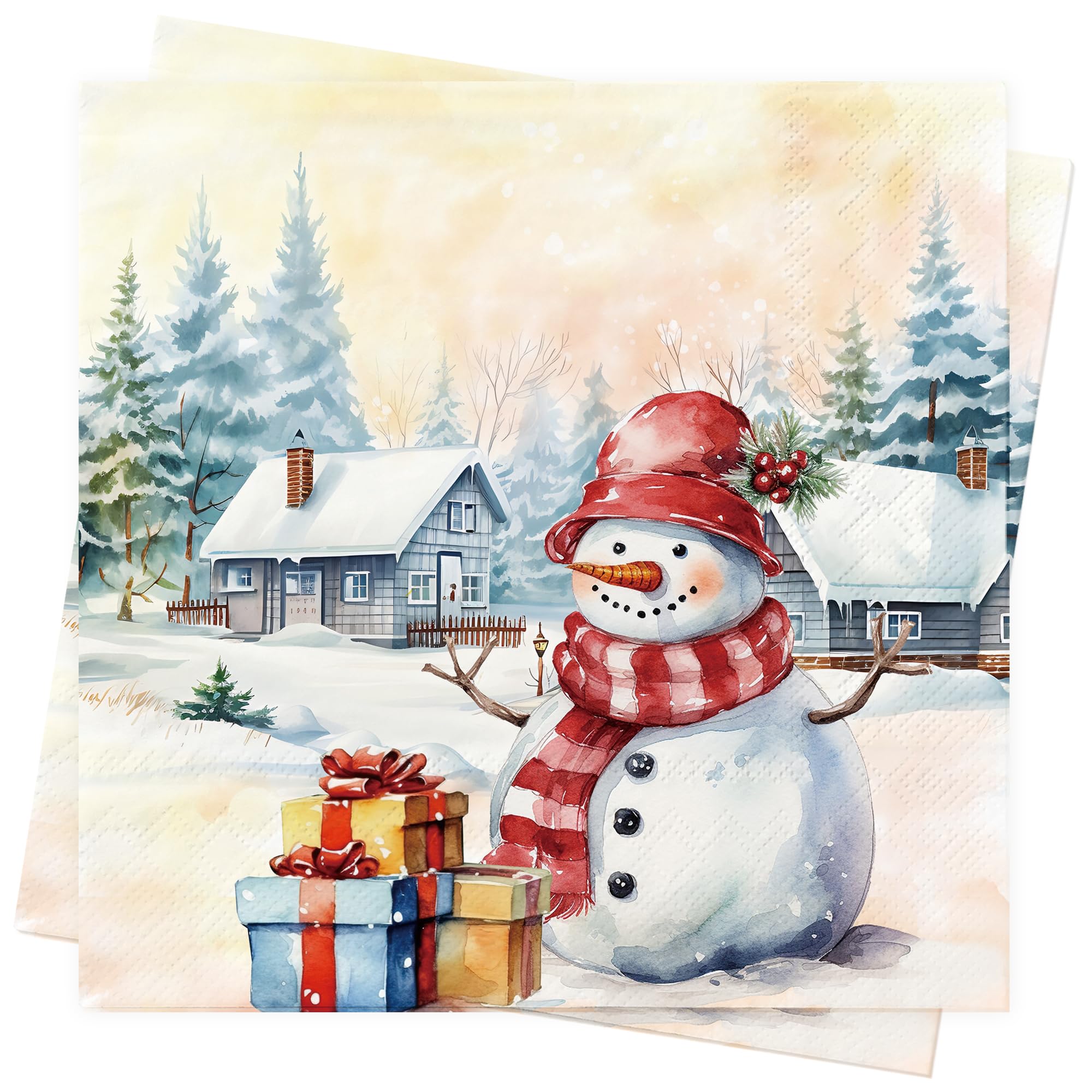 40 Weihnachtsservietten Mit Festmotiven - Perfekte Tischdeko