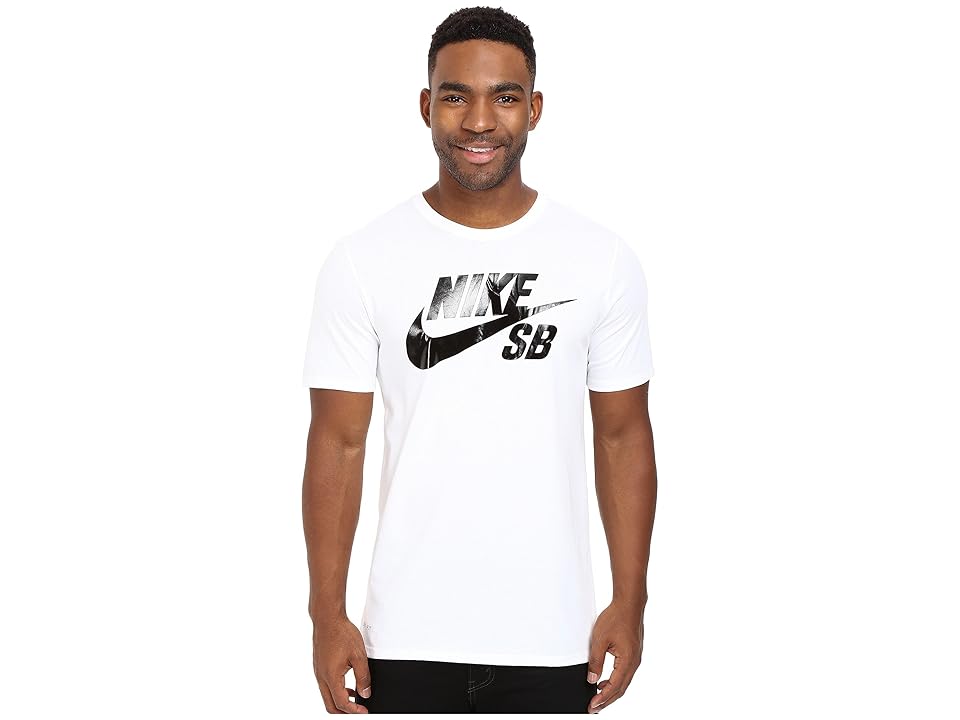 

Nike SB SB Logo Tee (White/White/Black) Men's T Shirt