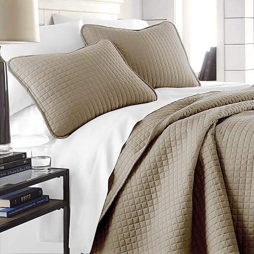 Miniatura 2 de Southshore Fine Living, Inc. - Juego de edredón liviano, con 2 fundas de almohada a juego, tamaño matrimonialQueen, color gris pardo