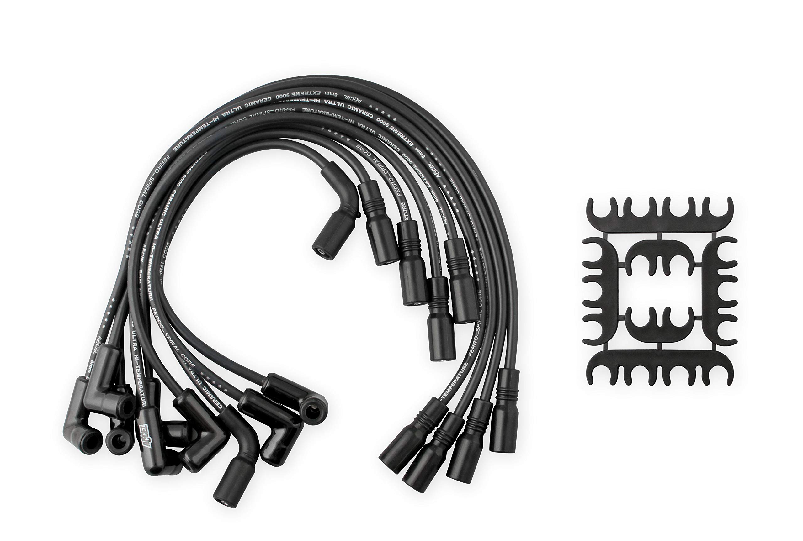Amazon.com: ACCEL 9042CK Extreme 9000 Spark Plug Wire Set Black
