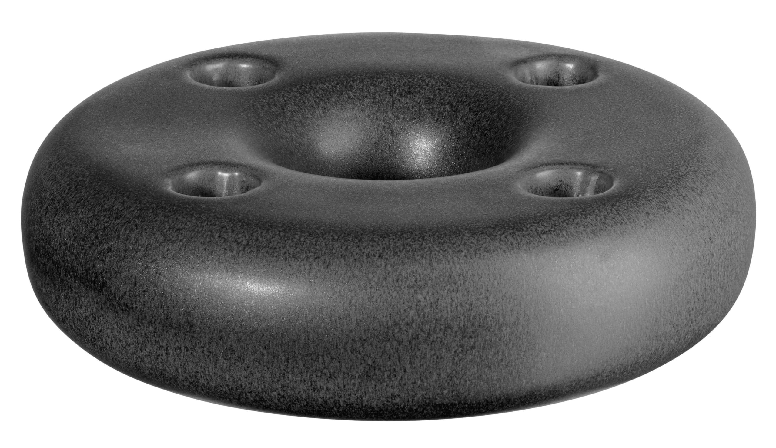 Bougeoir en fer noir ASA Stone pour décoration de table moderne