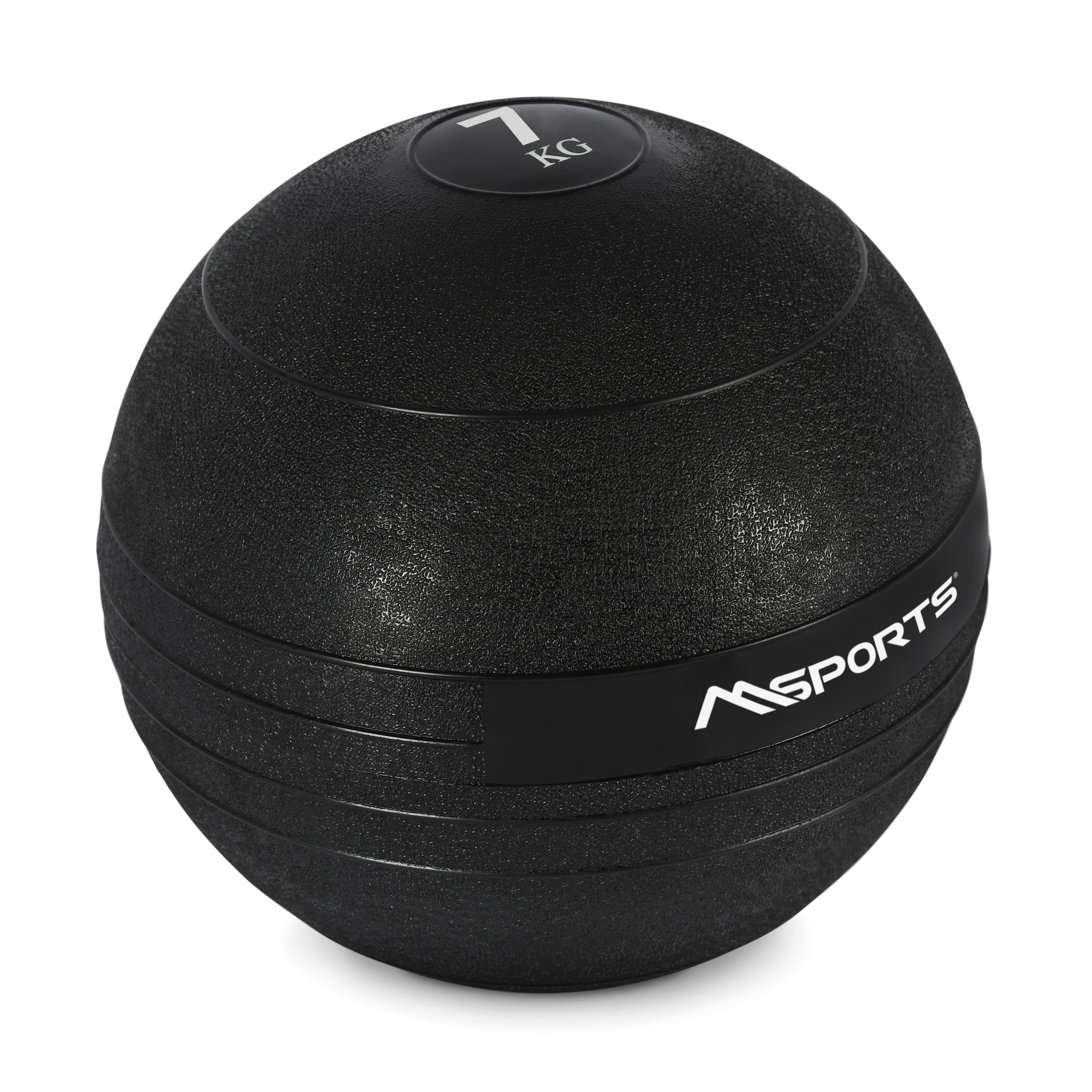 Slam Ball piłka medyczna klasy premium, 3-20 kg, 7 kg, czarna