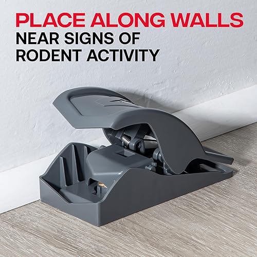 Miniatura 5 de Victor M070B Trampa para Ratones de Configuración Fácil y Segura Power Kill Eliminación Rápida y Limpia de Roedores - 2 Trampas para Ratones