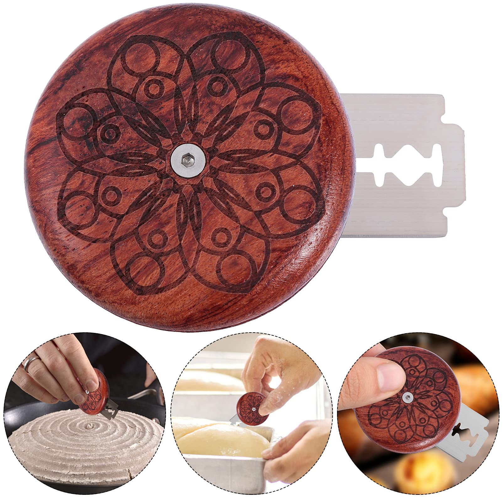 DOITOOL 1 Set UFO Pane Lame Pasta di Punteggio Tagliando Strumenti di Cottura Lievito Naturale Pane Lama di Rasoio Cutter Banneton Strumenti per La Preparazione per Il Pane Bakers Fatti A