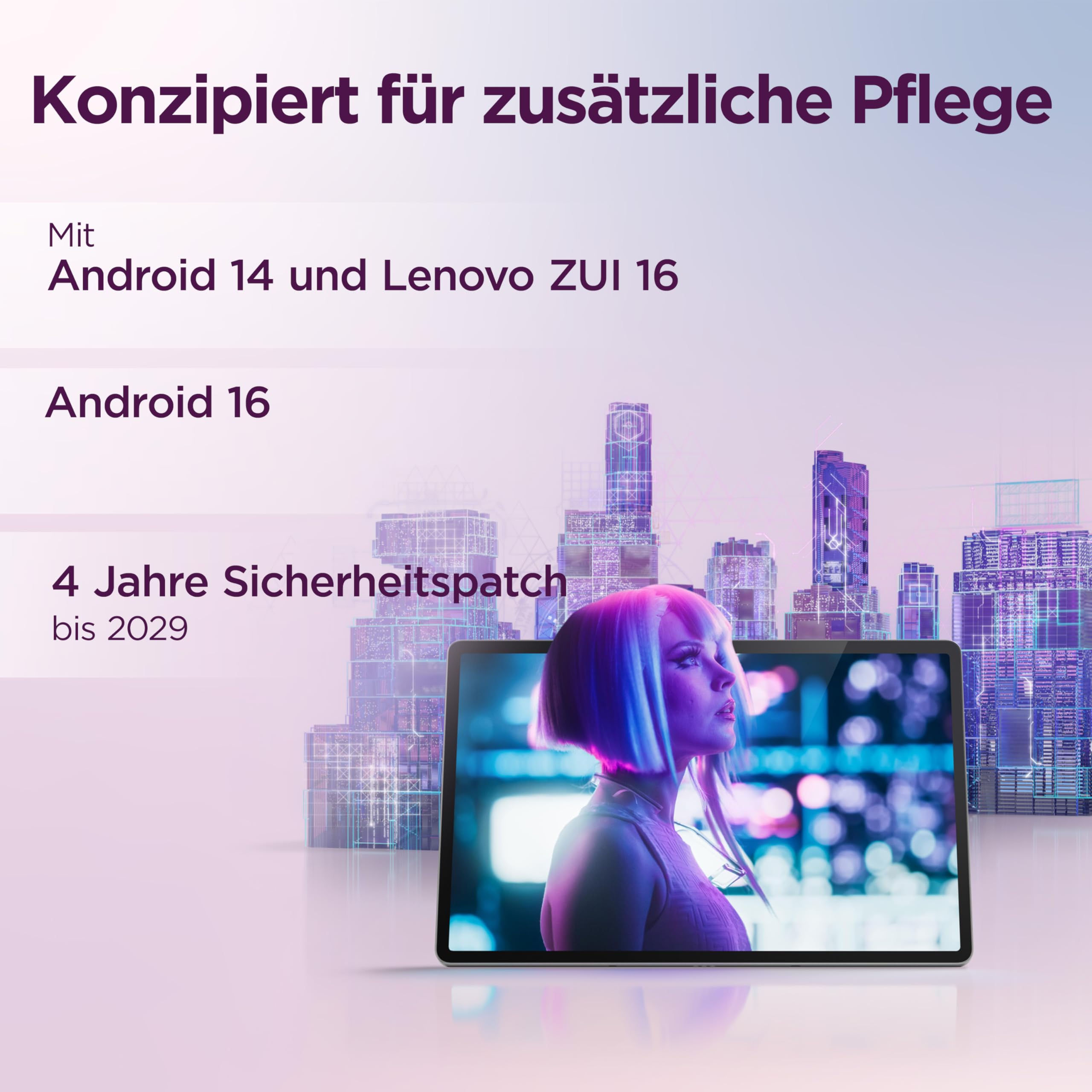 Lenovo Idea Tab Pro Tablet, 12.7" 3K Display, MediaTek Dimensity 8300, 8GB RAM, 256GB eMMC Speicher, Android, Luna Grau, inkl. Tab Pen Plus