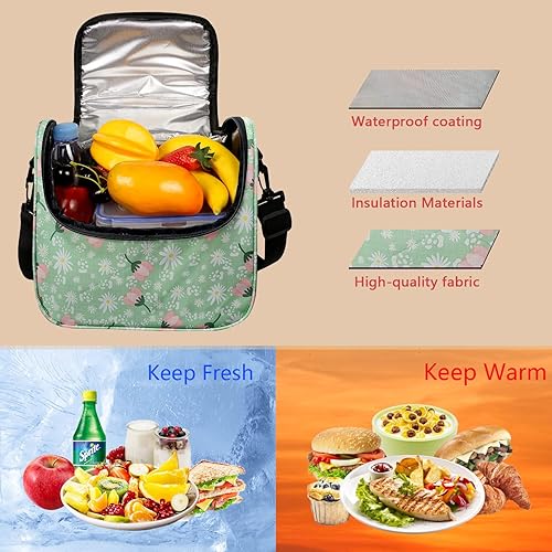 Miniatura 4 de Hap Tim Lonchera para hombres, lonchera aislada para adultos, bolsa de almuerzo reutilizable para el trabajo, picnic o viajes, gris (16050-G)