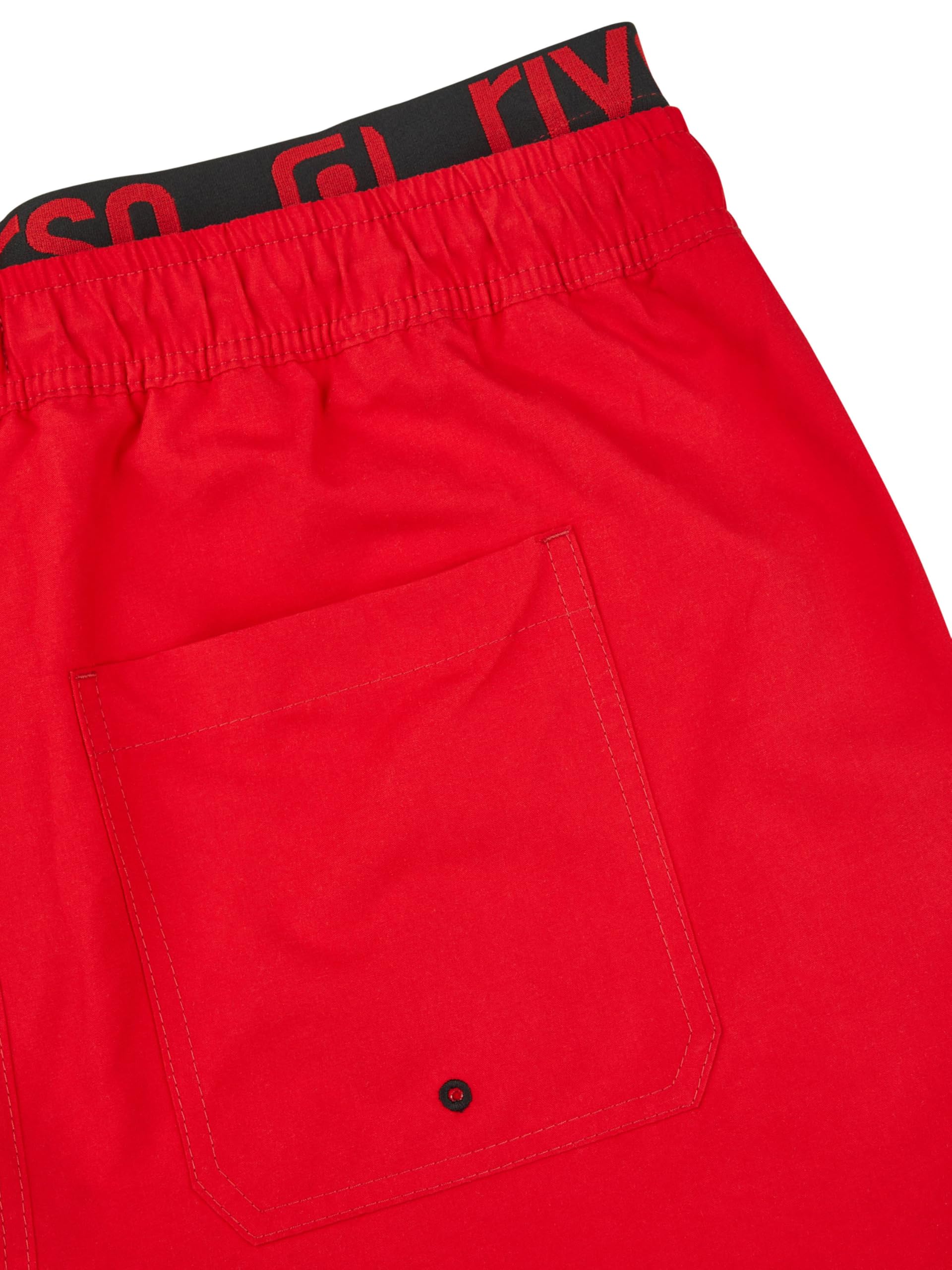 riverso RIVBobby Bañador para hombre, pantalón corto para verano para deporte y playa, con cordón, 100 % poliéster, negro, verde, naranja, rojo, S, M, L, XL, XXL, 3XL, 4XL, 5XL
