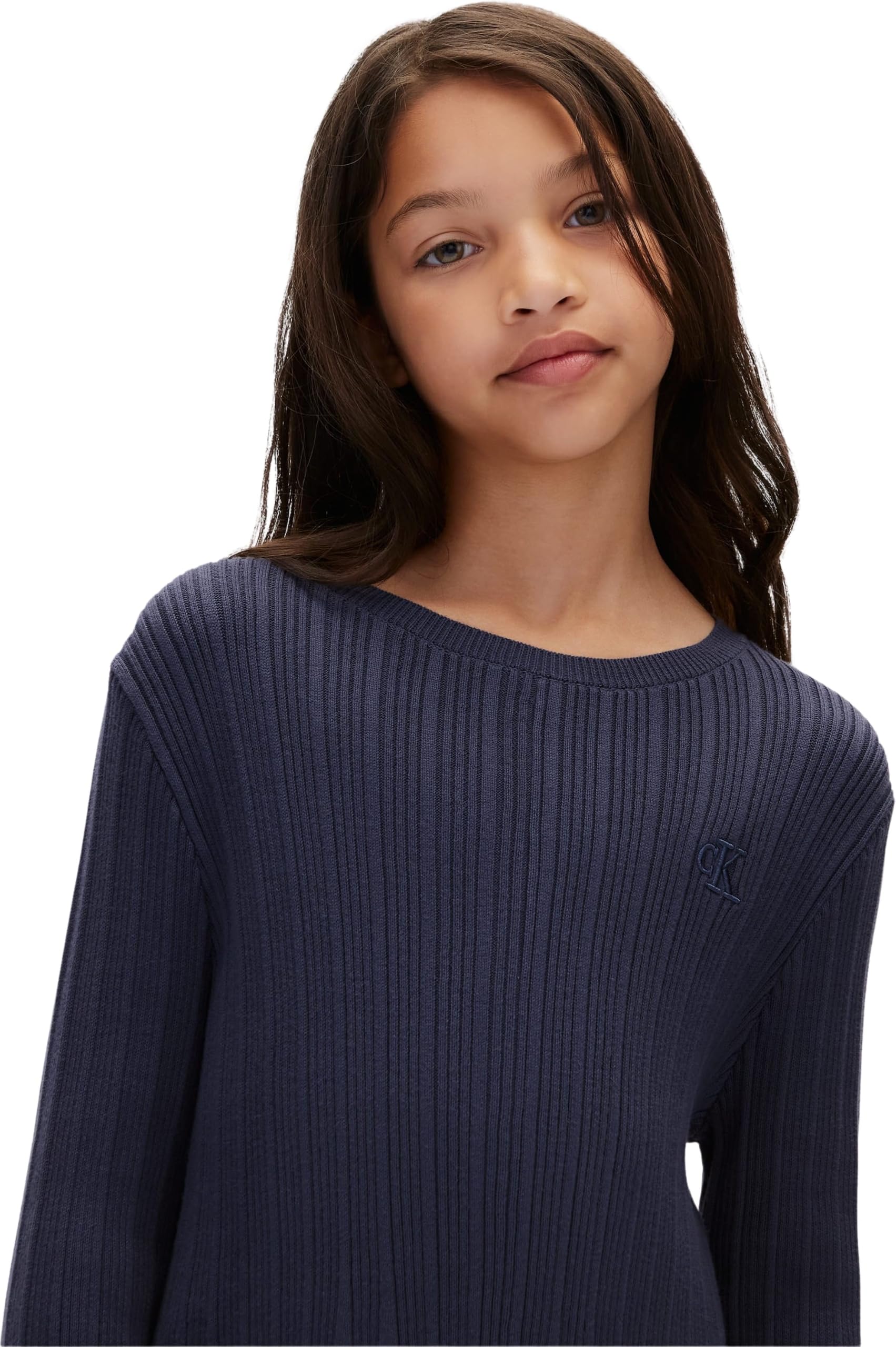Calvin Klein Chunky Rib Sweater Lvckfjf12g Suéter pulóver Niñas