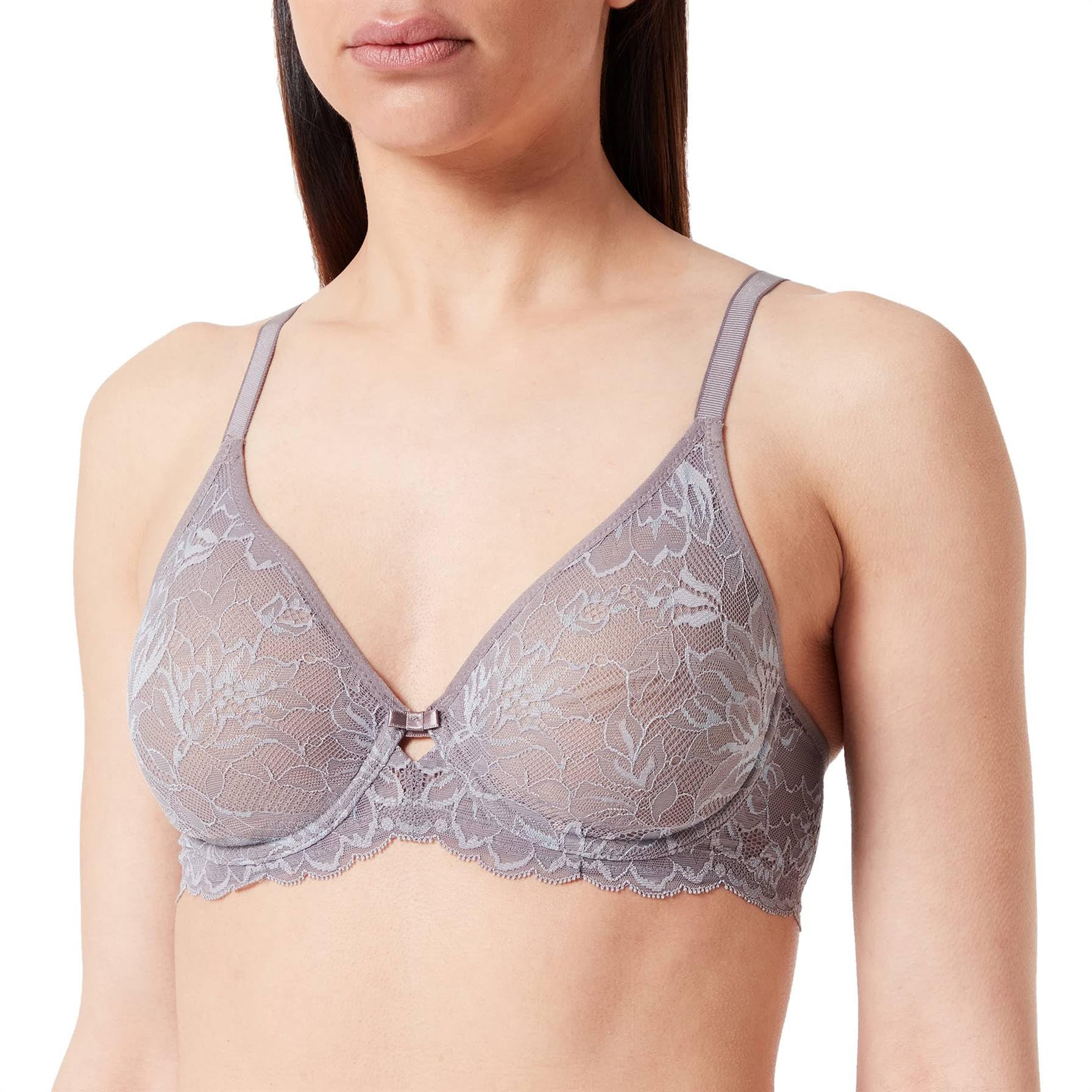 Triumph Women's Pigeon Grey Amourette Charm Conscious W02 Bra,